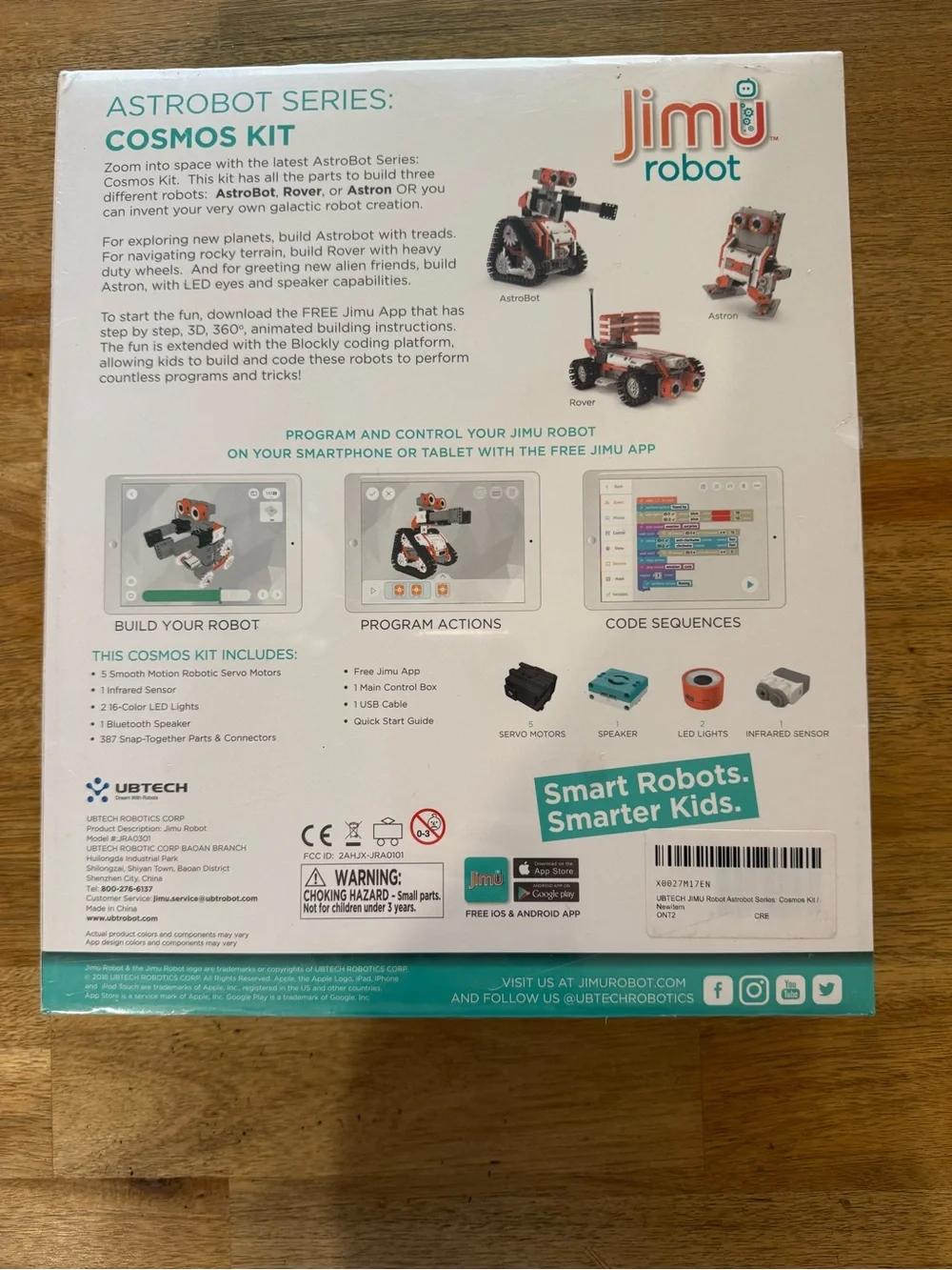 Jimu Robot Astrobot Series: Cosmos Kit - White, Red, Black NIB